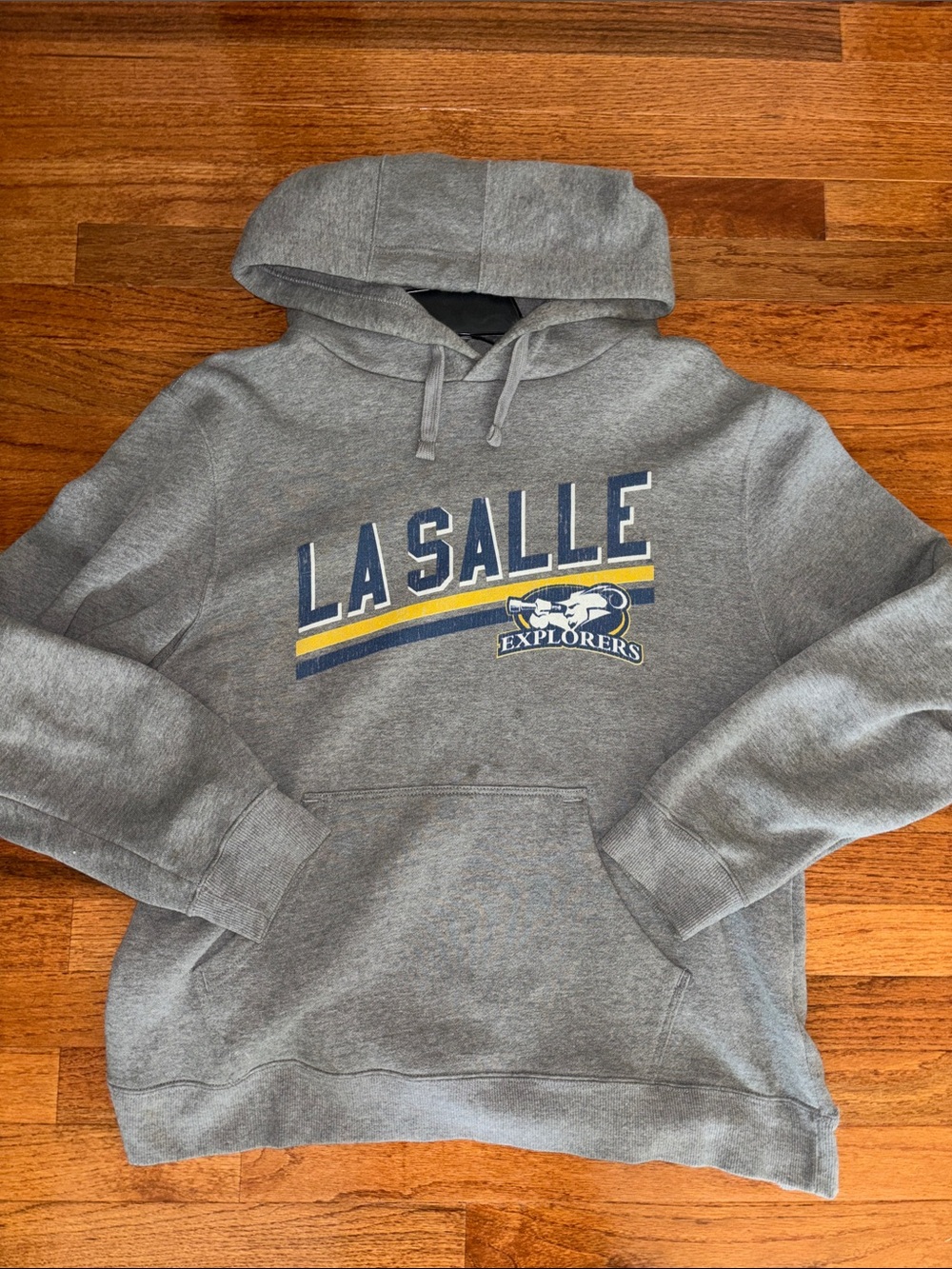 La Salle University Gray Men’s Hoodie Sweatshirt Size Large